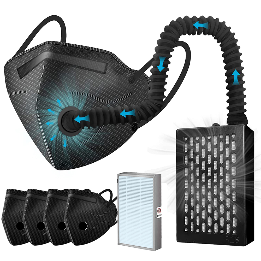 Kn95 Respirator Mask - قناع KN95 الكهربائي مع مروحة -