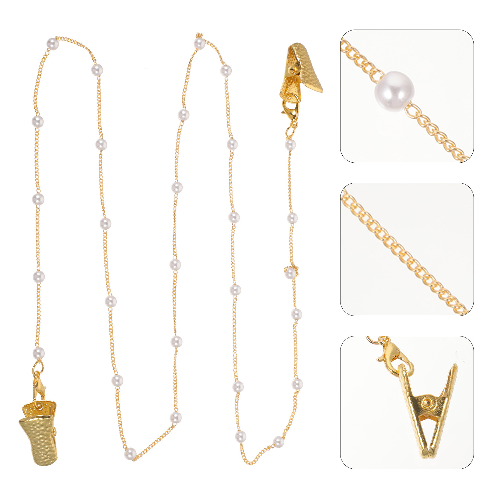 Mask Chain Holder - سلسلة نظارات معدنية ناعمة الملمس مع