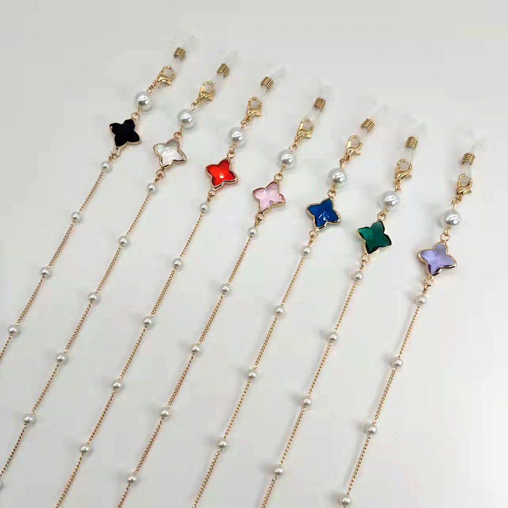 Mask Chain Holder - النساء النظارات سلسلة البلاستيك حبة القلب