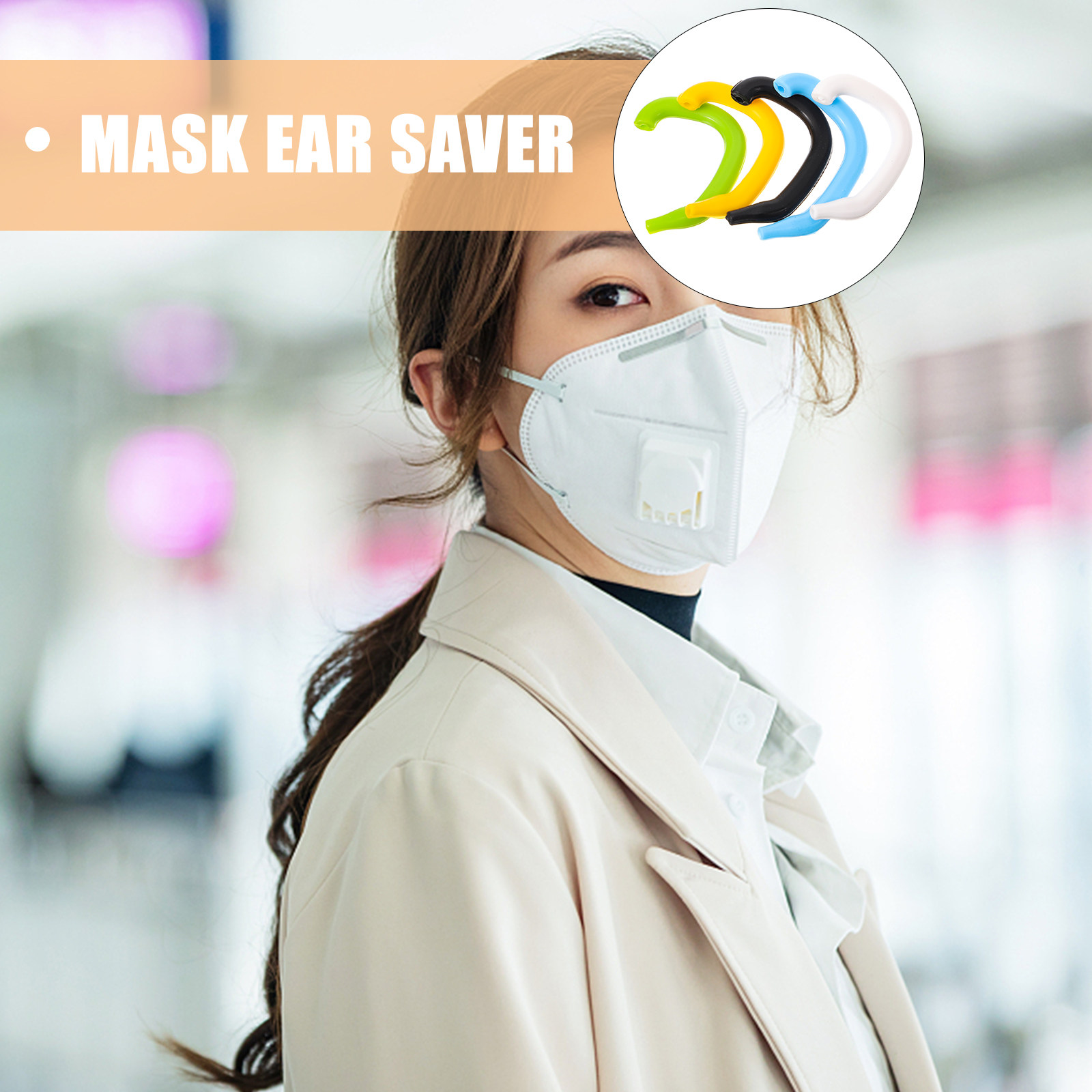 5 قطع من أغطية الأذن السيليكون - مراجعة Disposable Surgical Mask وسعره