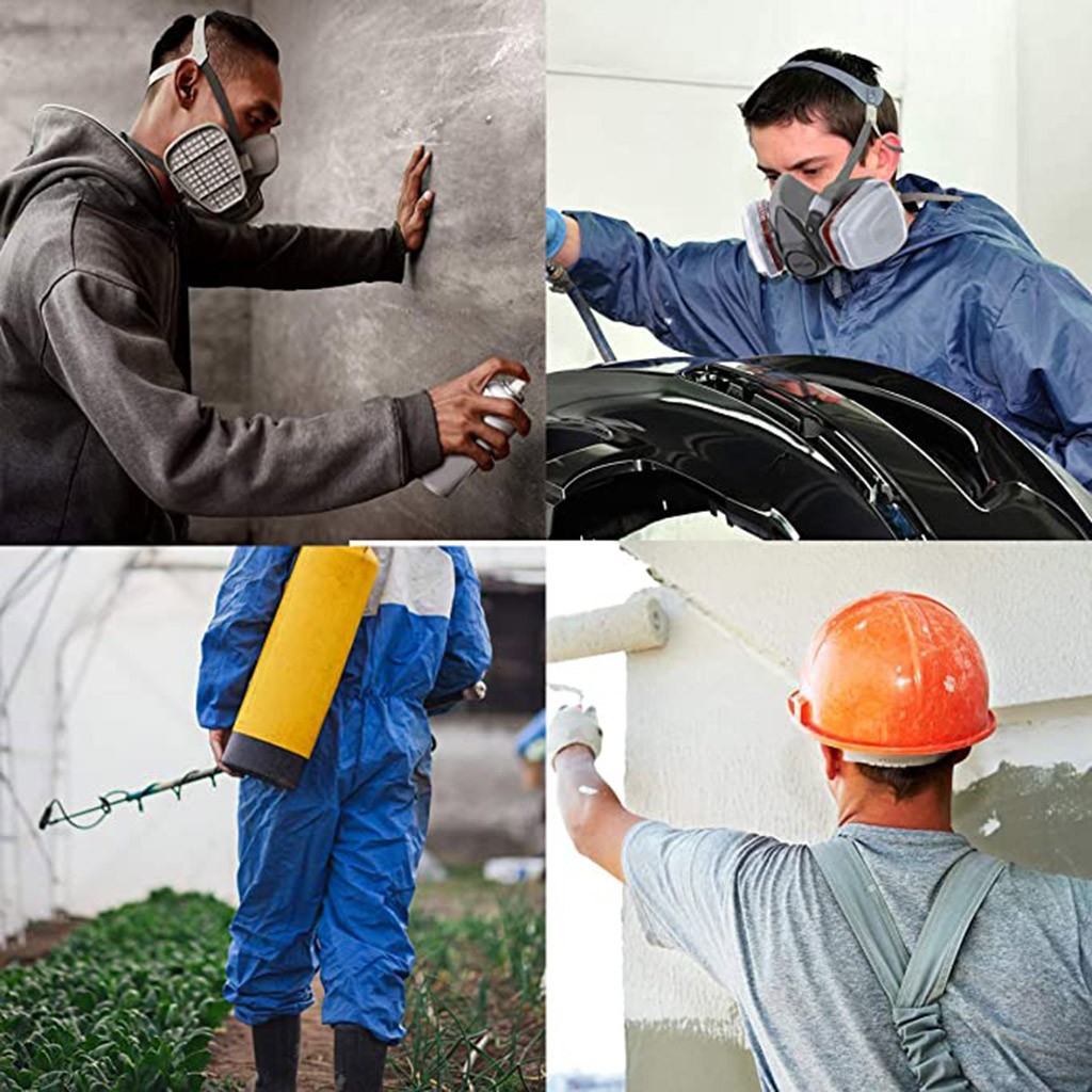 قناع غاز صناعي نصف كامل لتنفس  - مراجعة Respirator Half Face وسعره