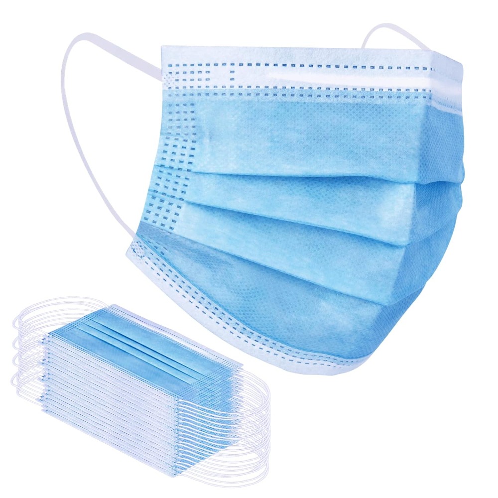 كمامة وجه زرقاء للاستخدام مرة  - مراجعة Disposable Mask Blue وسعره