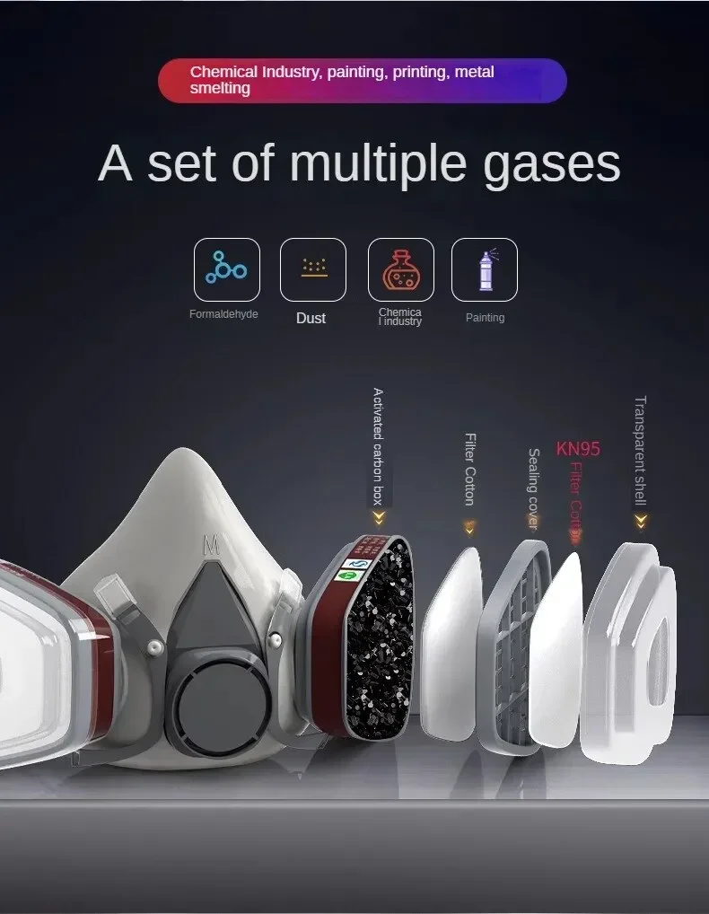 الأصلي 6200 تنفس قابلة لإعادة  - مراجعة Dust Mask Construction وسعره