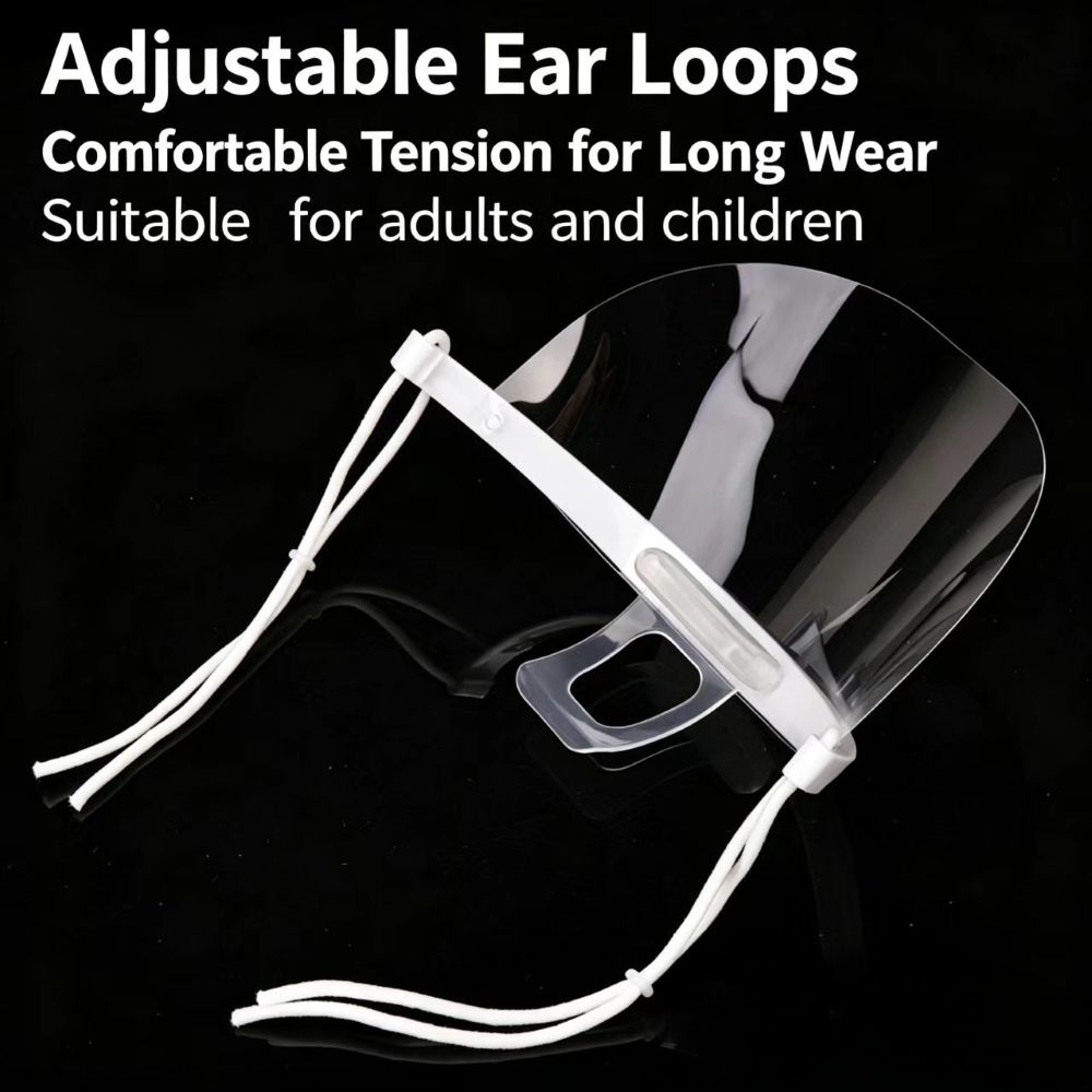 واقي فم شفاف مضاد للضباب للخدم - مراجعة Mask Lanyard Adjustable وسعره
