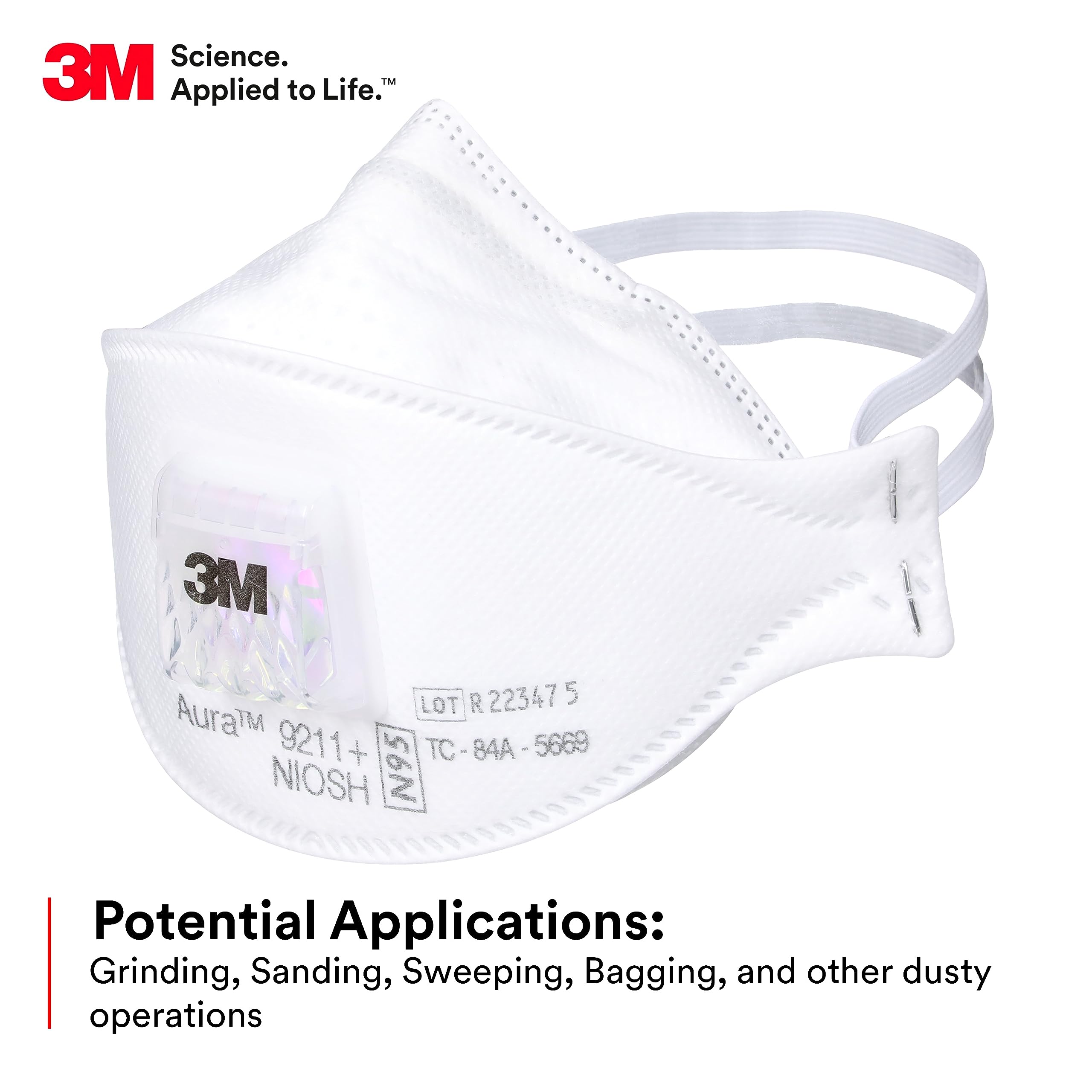 3M هالة 9211 + التنفس الجسيمات - مراجعة Kn95 Respirator Mask وسعره
