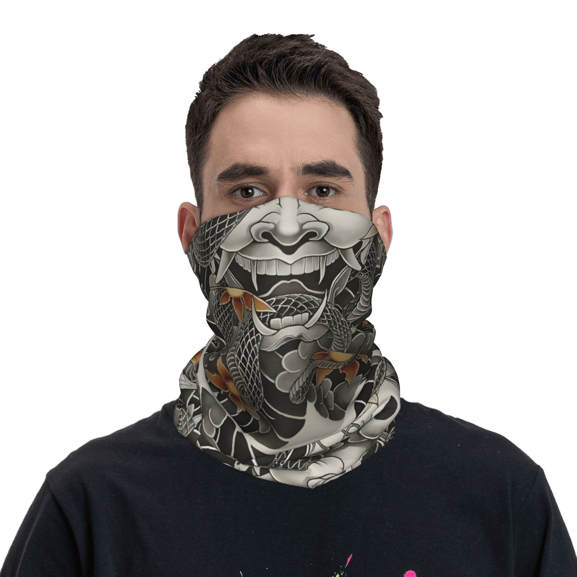 مخصص الساموراي أوني شيطان باند - مراجعة Neck Gaiter Face Cover وسعره