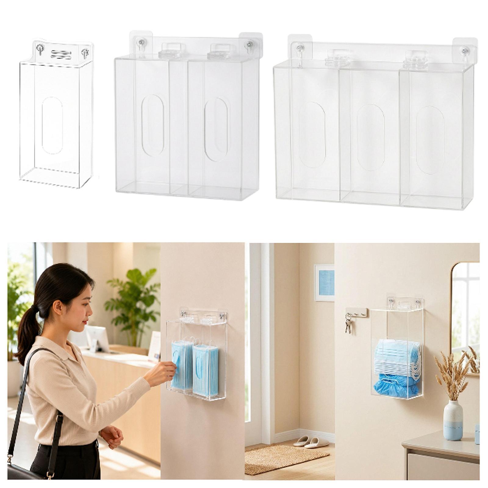 حامل قفازات أكريليك موفر للمسا - مراجعة Face Mask Storage Box وسعره