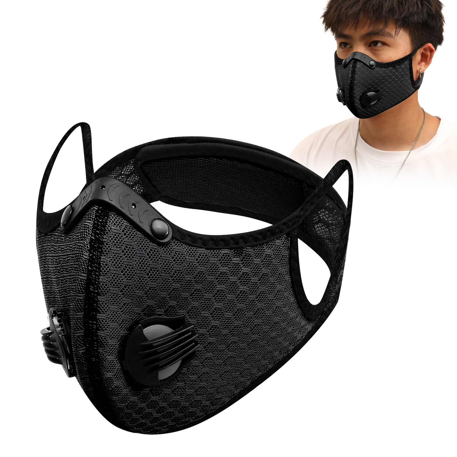 قناع ركوب مقاوم للرياح للجنسين - مراجعة Anti Pollution Mask وسعره
