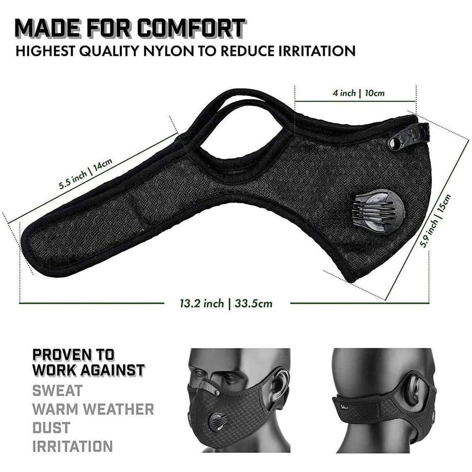 قناع ركوب مقاوم للرياح للجنسين - مراجعة Anti Pollution Mask وسعره