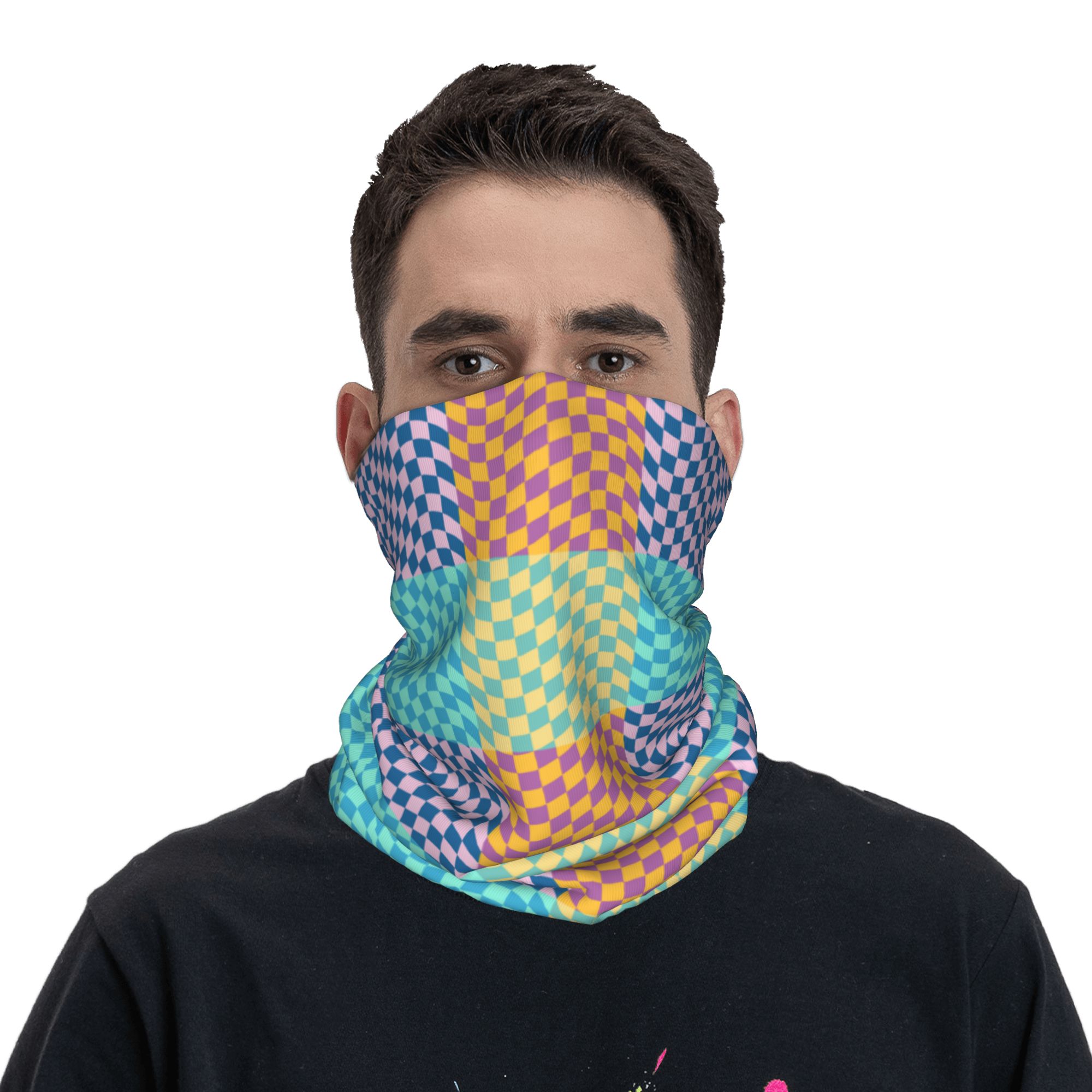 مخصص الملونة متقلب باندانا الر - مراجعة Neck Gaiter Face Cover وسعره