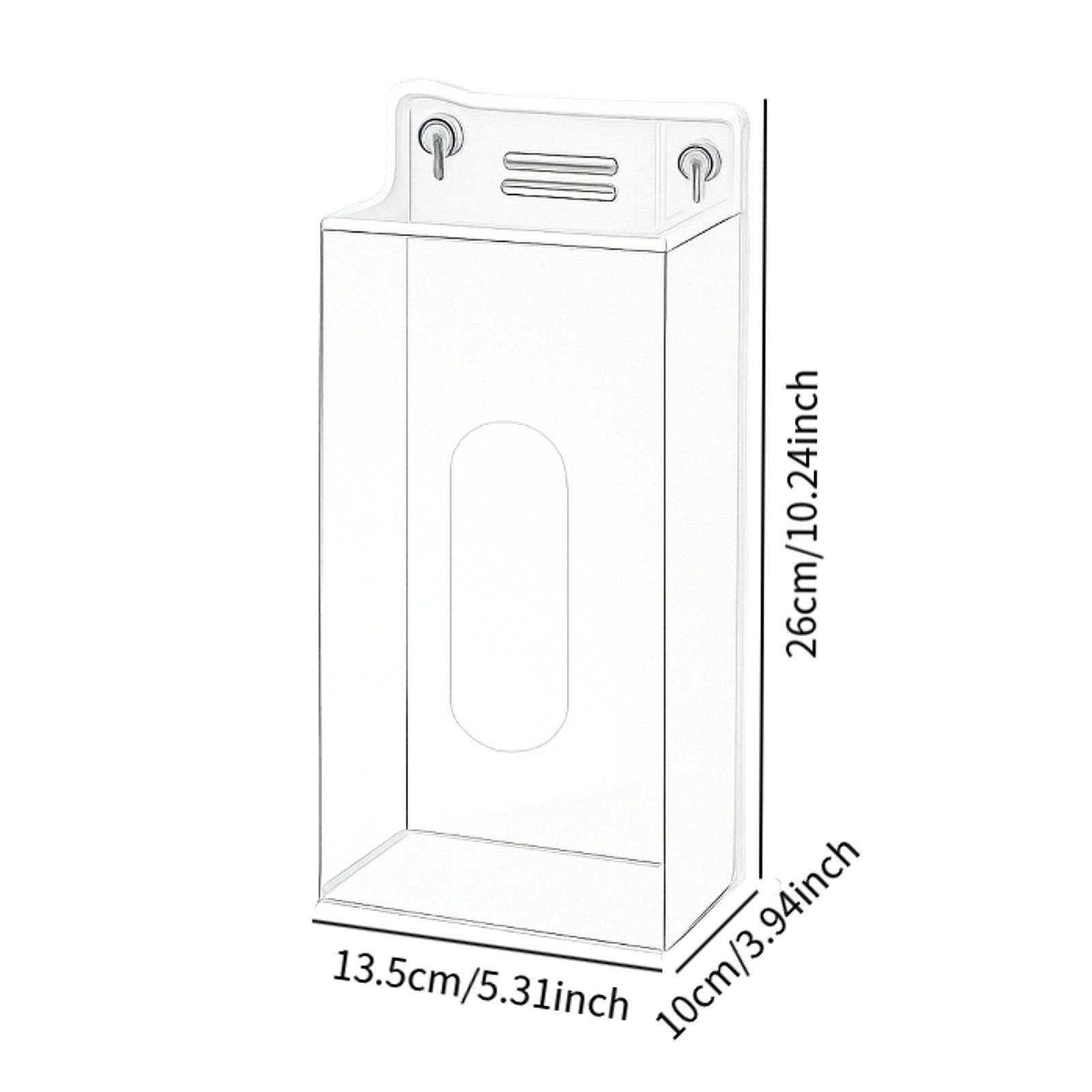حامل قفازات أكريليك يثبت على ا - مراجعة Face Mask Storage Box وسعره